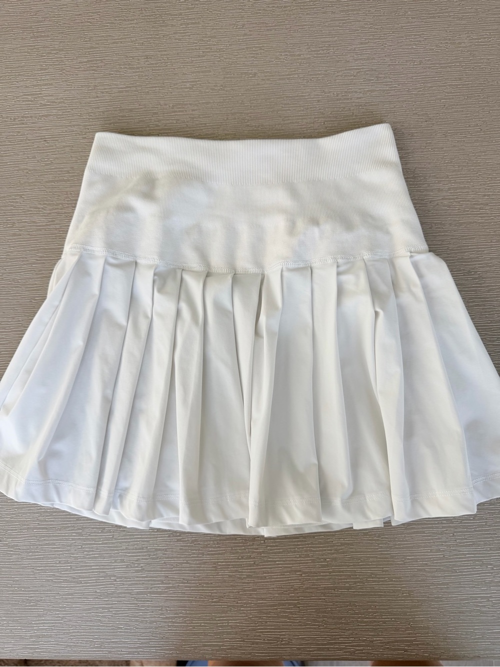 Wilson White Pleated Mini Skirt